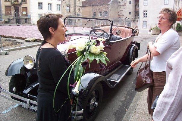 Décoration salle et voiture de mariage